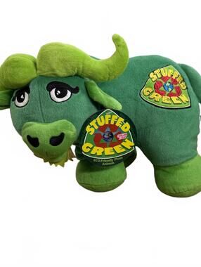 NEW Sugar Loaf Stuffed Green Bull Plush Coinstar Mascot Collectible Toy 2007